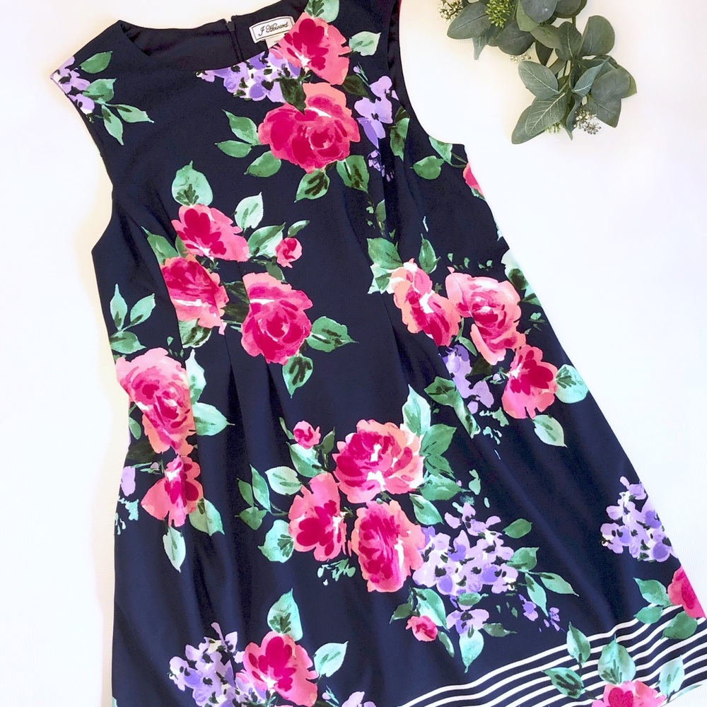 🌈J Howard floral sleeveless dress 14W